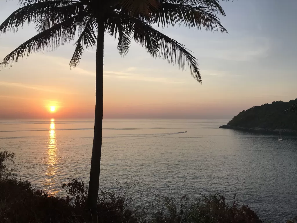 Freedom beach on a sunset
